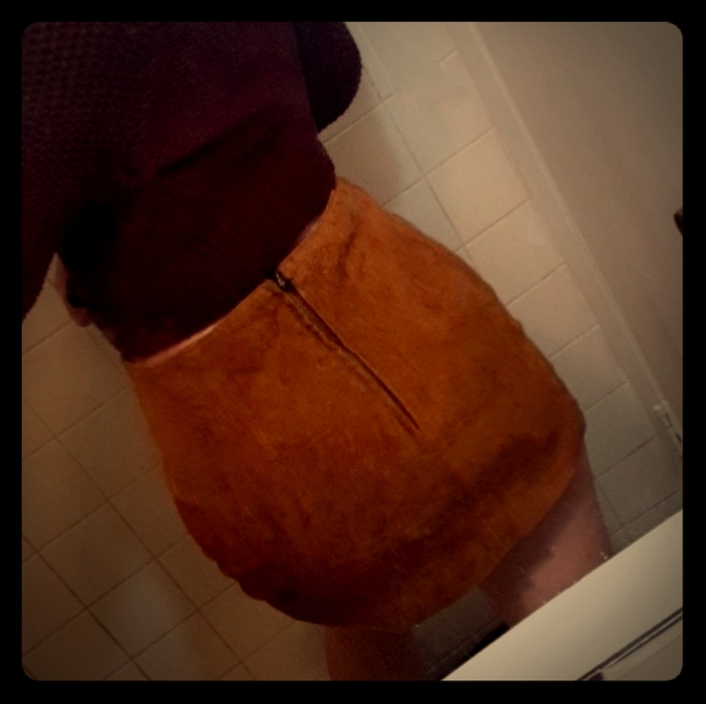 Pig Skin Leather Skirt Forever 21
